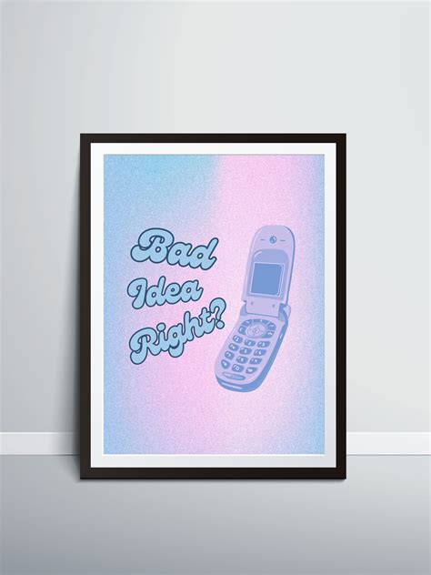 Bad Idea Right Guts Collection Olivia Rodrigo Inspired Wall Art Olivia