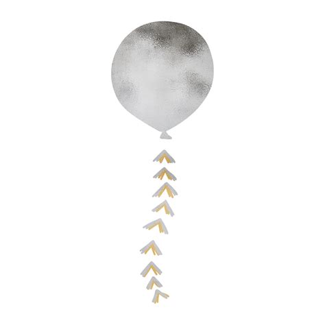 Silver Metallic Party Balloon Png