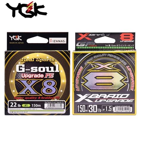 Línea De Pesca De Trenza YGK G Soul X8 De Japón Original 14 Lb 60 Lb