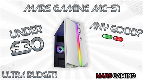 Mars Gaming Mc S Pc Case Review Ultra Budget Gaming Pc Case Youtube