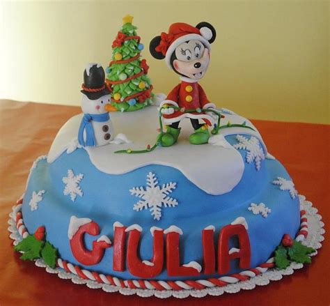 Minnie Christmas Cake Decorated Cake By Nancy La Rosa Cakesdecor