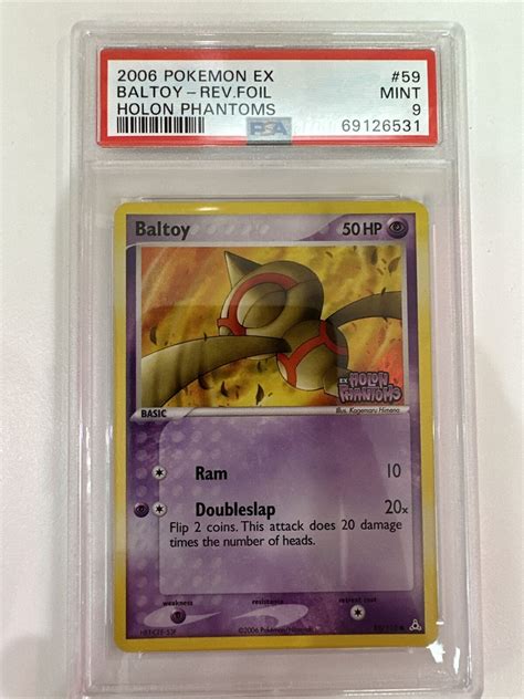 EX Holon Phantoms 59 Baltoy Reverse Foil PSA 9 27 EBay