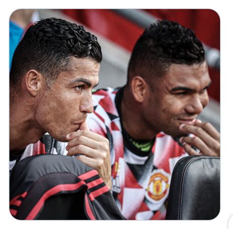 Casemiro Spotted On Manchester United Bench Along With Cristiano