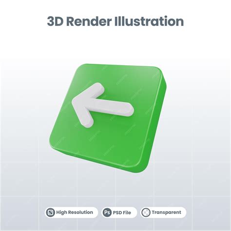 Premium PSD | 3d illustration arrow icon of minimize 