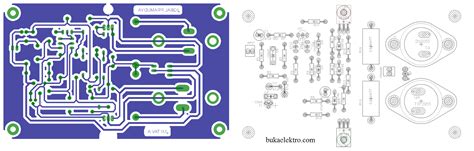 Rangkaian Amplifier Ocl Watt Beserta Layout