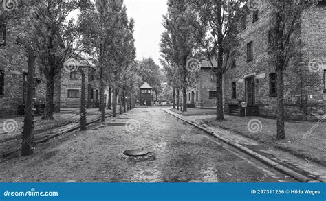 Herdenkings En Museum Auschwitzbirkenau Redactionele Foto Image Of