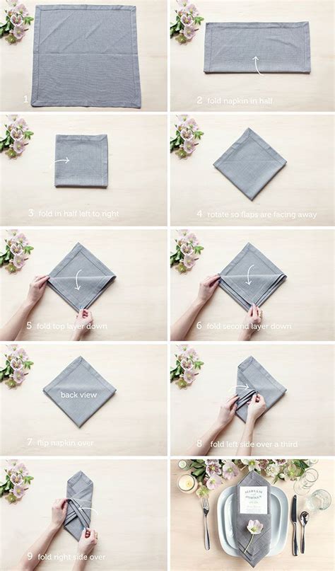 18 best Paper napkin folding images on Pinterest | Paper napkin folding ...