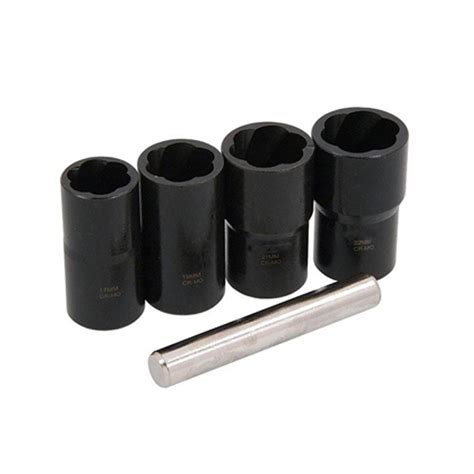 1 2 Locking Wheel Nut Remover Set Stud Bolt Impact Twist Socket