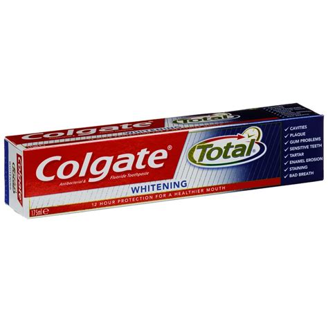 Colgate Total Whitening Toothpaste 175ml | Dental Care - B&M