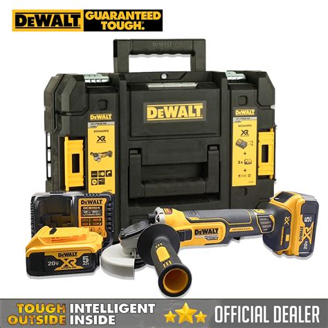 DeWalt DCG405P2 Brushless Cordless 4 Angle Grinder 20V Max XR Li Ion