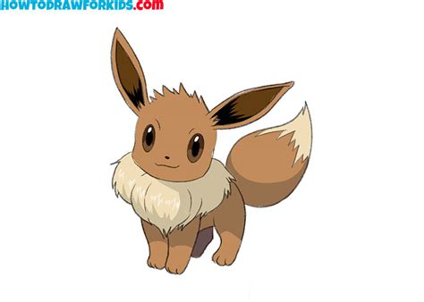 How to Draw Eevee Step by Step - Easy Drawing Tutorial For Kids