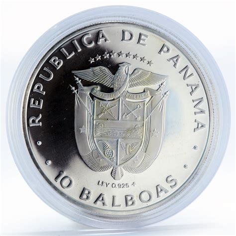 Panama 10 balboas Ratification of Panama Canal Treaty proof silver coin ...