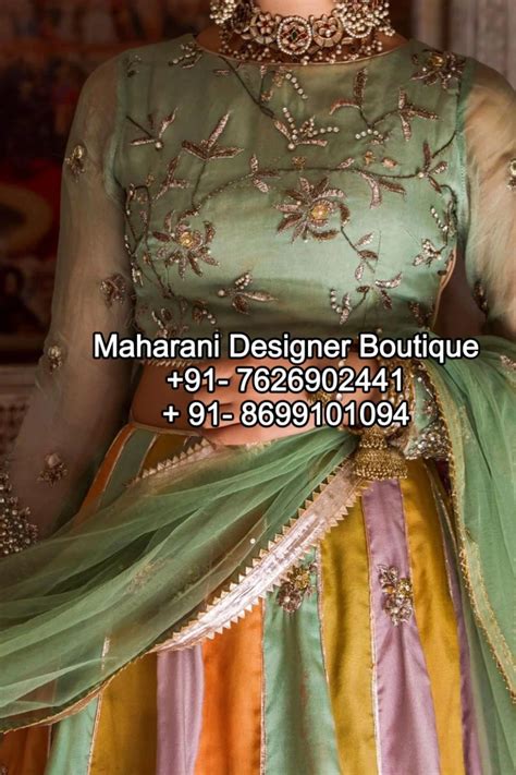 Designer Blouse Design For Lehenga Maharani Designer