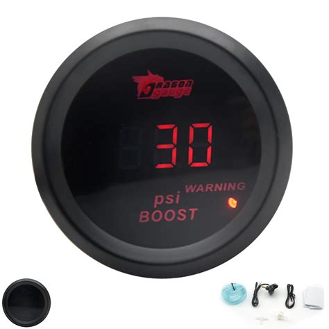 Dragon Gauge Psi Mm Boost Turbo Gauge Digital Red Led Black Case