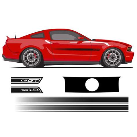 Phoenix Graphix Mustang California Special Decal Kit Matte Black 11 12