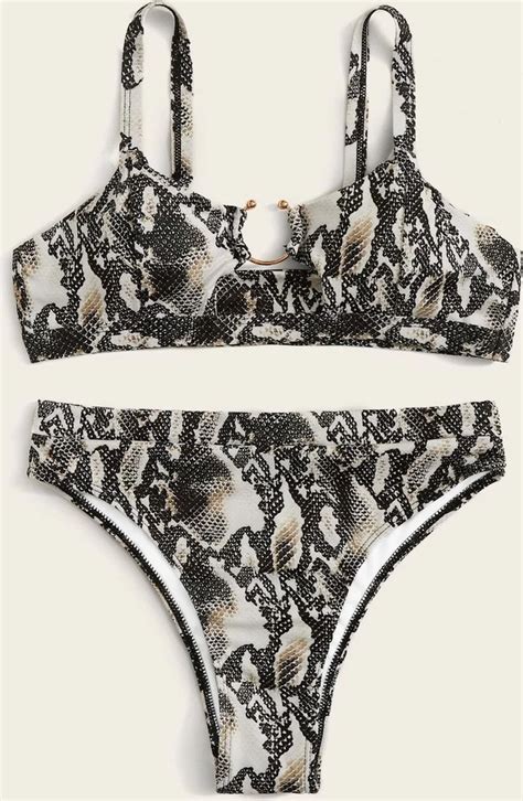 Stijlvolle Bikini Set Voor Vrouwen Met Hoog Broekje Geen Beugel
