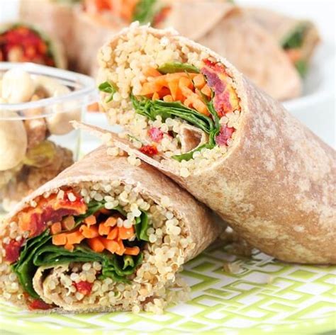 Quinoa Veggie Wrap Recipe Vegan The Nutty Scoop From Nuts