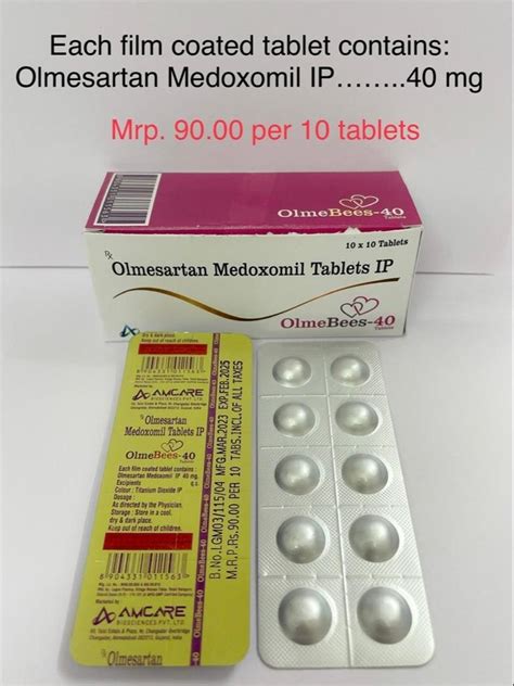 Olmesartan Medoxomil Mg Tablet At Best Price In Mehsana By Amcare