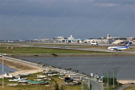 Overview of Okinawa Naha airport in Japan Stock Photo | Adobe Stock