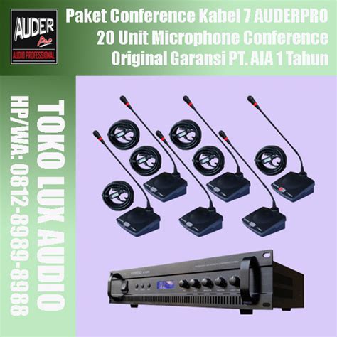 Jual Desain Ruang Rapat Dengan Microphone Conference Kabel 7 AUDERPRO