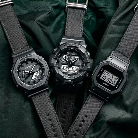 G Shock Utility Black Series With Cordura Eco Fabric Professional Watches