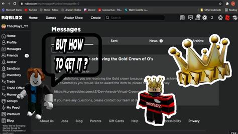 How To Get The Gold Crown Of O S Roblox YouTube