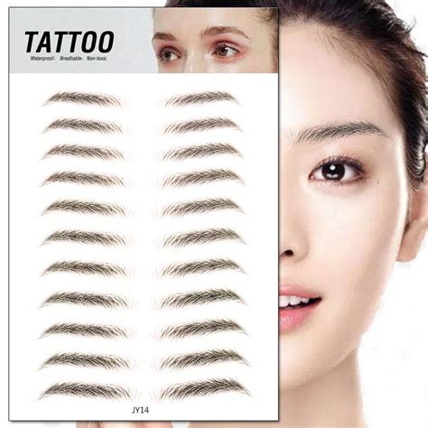 Buy Lasting Brow Stickers Eyebrow Tattoo Sticker False Eyebrows