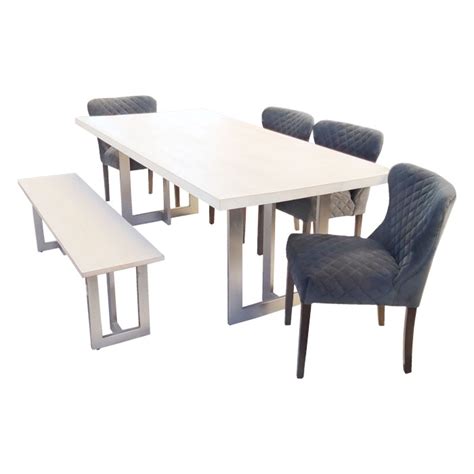 Desmond Rectangular 6 Pieces Dining Table Set 84 Maison Handal