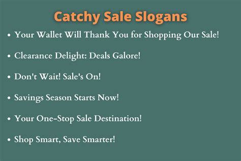 470 Sale Slogans To Boost Your Sales