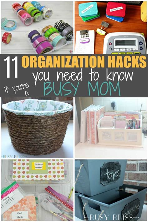 11 Organization Hacks You Need To Know If You Re A Busy Mom Busy Bliss Dollar Store Diy