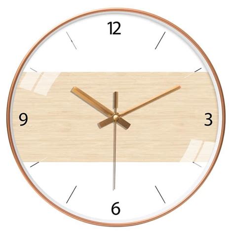 Tapez H D25CM Horloge Murale Nordique Silencieuse Moderne Minimaliste