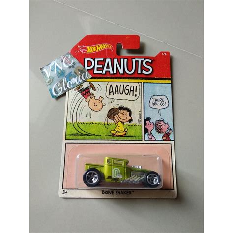 Jual Hot Wheels Collector Peanuts Bone Shaker Snoopy Green Hotwheels HW Mobil Mainan Hijau