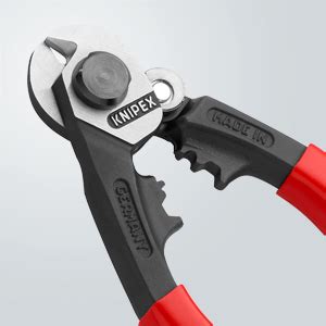 Knipex Cortacables para cable trenzado forjado recubiertos de plástico