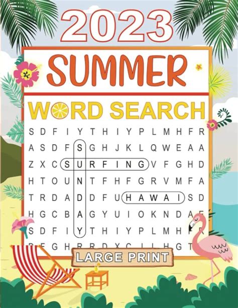 1200 New Words Summer Word Search For Adults A Fun And Relaxing Large