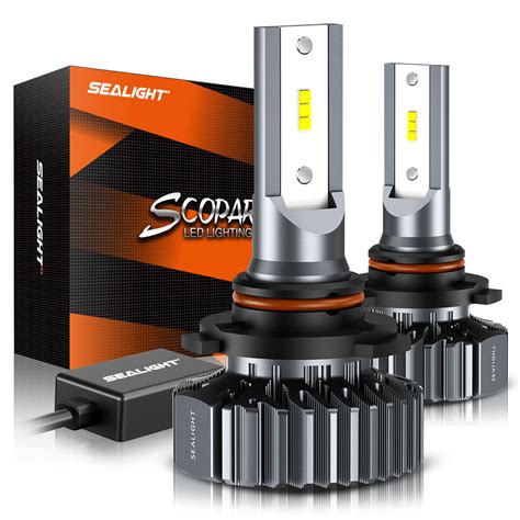 Sealight High Beam 9005 Hb3 Led Headlight Bulbs Kit 12000lm 6500k White