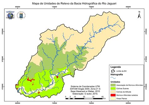 Sinageo Defini O Das Unidades De Relevo Na Bacia Hidrogr Fica Do