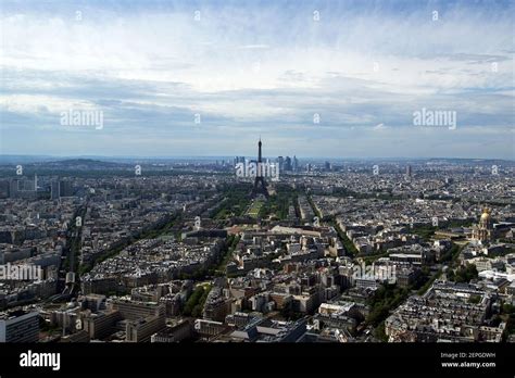 The City Skyline At Daytime Paris France Taken From The Tour