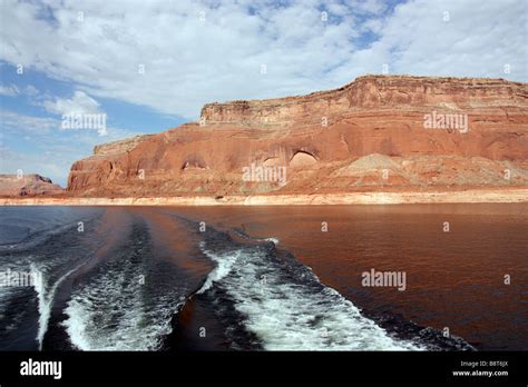 Boat Trip On Lake Powell To Rainbow Bridge Stock Photo Alamy