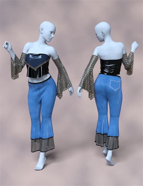 Dforce Amelia Retro Outfit For Genesis And Female Daz D