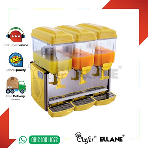 GEA LP 12x3 Juice Dispenser Jus Dispenser 3 Tabung Dengan Pendingin