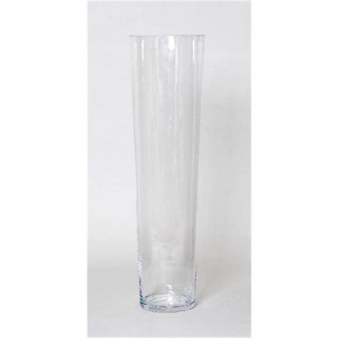 Vase Poser Au Sol Amna Ocean Conique Rond Transparent Cm Cm