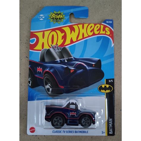 Carrito Hot Wheels Classic Tv Series Batmobile Batman Azul Shopee México