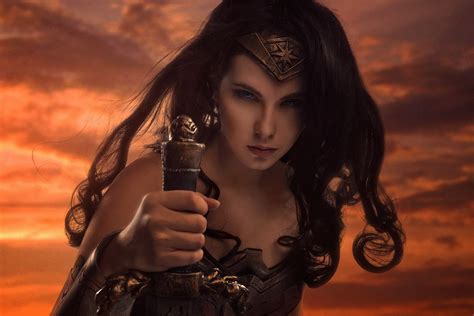 HD Wonder Woman Cosplay Wallpaper By Anastasya Zelenova