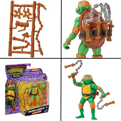 Teenage Mutant Ninja Turtles Mayhem Basic Figures Michelangelo Figur