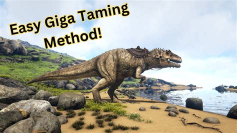 How To Easily Tame A Giganotosaurus Ark Survival Evolved Youtube