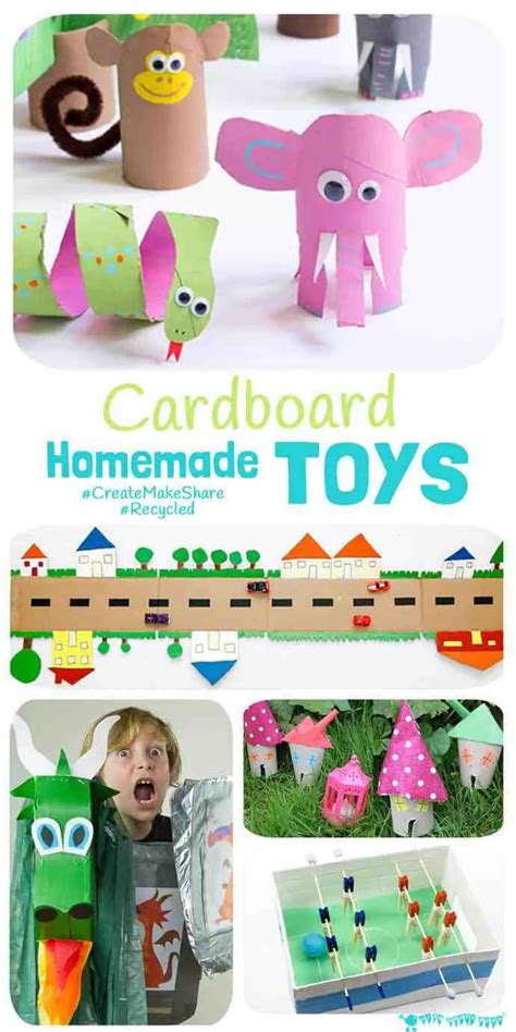 Cardboard Homemade Toys - Kids Craft Room