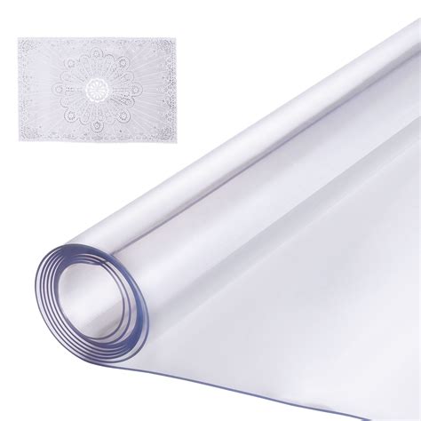 Vevor Protector De Mesa De Pvc Transparente 30 X 60 Pulgadas 15 Mm