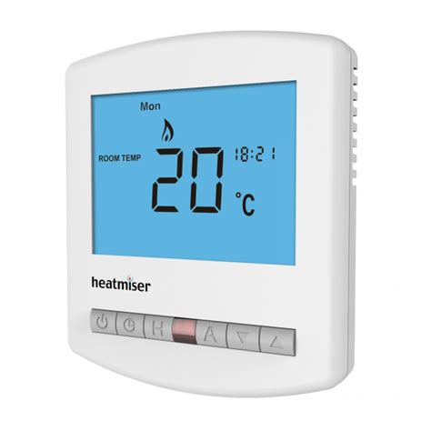 Heatmiser Slimline Programmable Room Thermostat With Hot Water