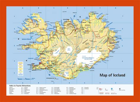 Physical Map Of Iceland Maps Of Iceland Maps Of Europe  Map