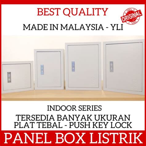 Jual YLI Box Panel Kotak Listrik Indoor Plat Tebal Kunci Model Push